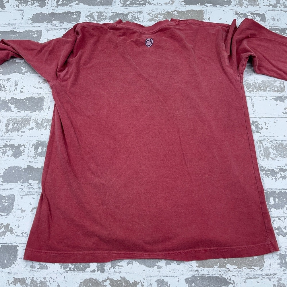 Life Is Good Shirt Men Small Pink Tee Long Sleeve Recliner Dog Relaxing Dad * - Picture 9 of 14